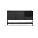 Cassettiera nera 166x98x45 cm Platt – Teulat