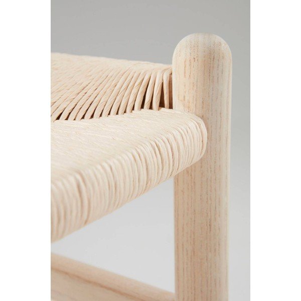 Sedia da bar colore naturale chiaro in olmo massiccio (altezza della seduta 63 cm) Nattavaara – Jotex-image-4