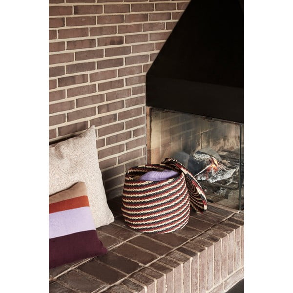 Cuscino arancione e bianco Autunno, 60 x 60 cm - Hübsch-image-3