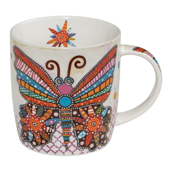 Tazza in porcellana Maxwell & Williams Smile Style Flutter, 400 ml - Maxwell & Williams