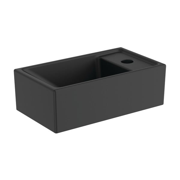 Lavabo in ceramica nero opaco37x21 cm i.Life S - Ideal Standard-image-2