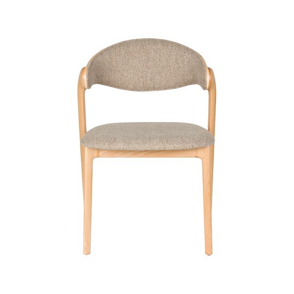Sedia da pranzo greige imbottita Babington – Dutchbone-image-2