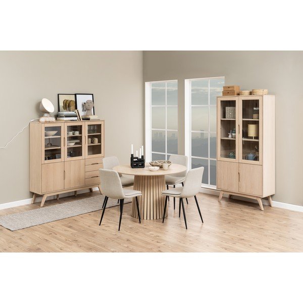 Sedia da pranzo crema Becca - Actona-image-2