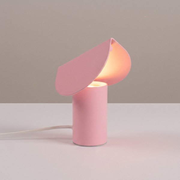 Lampada da tavolo LED rosa in alluminio (altezza totale 15 cm) BISCUIT – Thoro-image-1