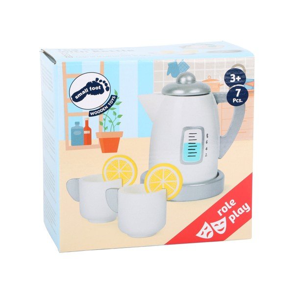 Set di giocattoli da cucina in legno per bambini per la preparazione del tè - Legler-image-2