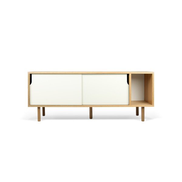 Cassettiera bianca Dann Oak - TemaHome