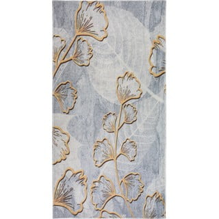 Passatoia grigia/dorata lavabile 80x200 cm Dainty – Vitaus