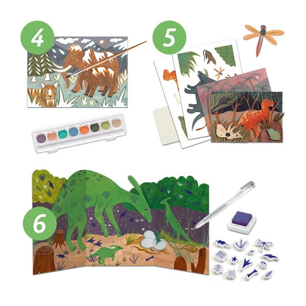 Set artistico creativo Dinosauri - Djeco-image-4