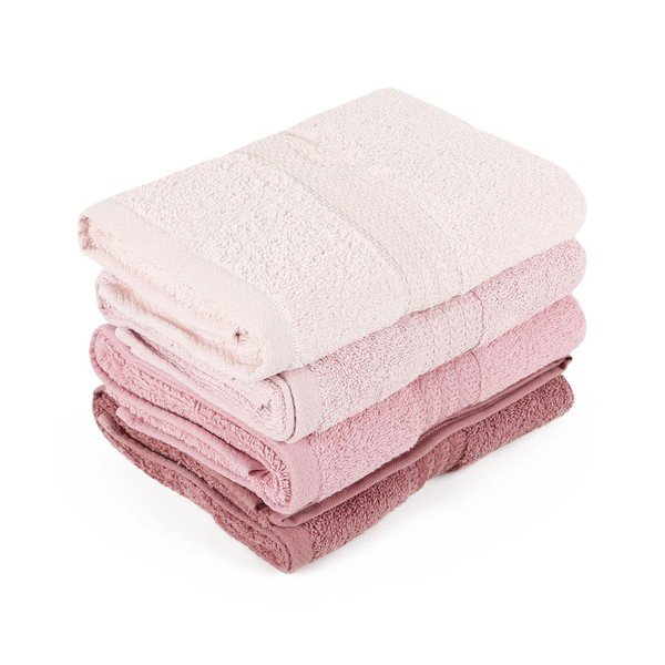 Set di 4 asciugamani Rainbow Dusty, 50 x 90 cm - Foutastic-image-1
