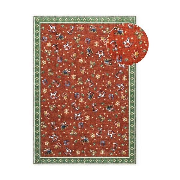 Tappeto rosso/verde a tema natalizio 160x230 cm Toy's Delight Nostalgic Noel Red Green – Villeroy&Boch