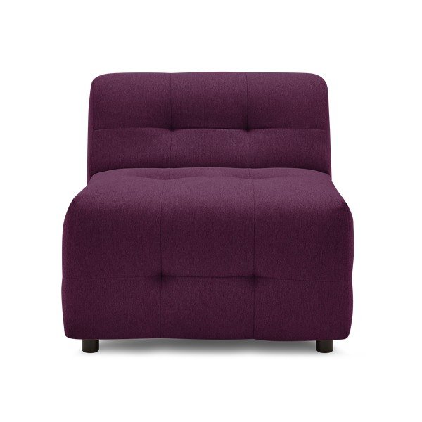 Modulo divano viola scuro Kleber - Bobochic Paris