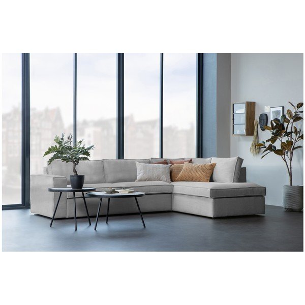 Divano angolare beige (angolo destro) Freddie - WOOOD-image-1