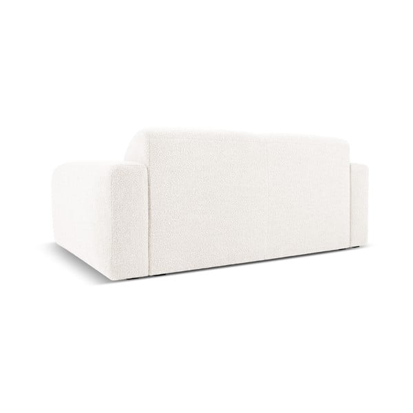 Divano bouclé bianco 170 cm Molino - Micadoni Home-image-3