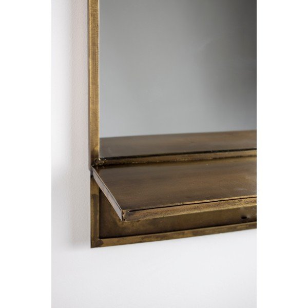 Specchio a parete con mensola 37x61 cm Feyza - White Label-image-2