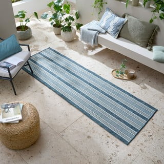 Tappeto da interno e esterno color foglia di tè 80x230 cm Roma Stripe – Flair Rugs
