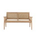 Divano da giardino di colore naturale in legno massiccio Sorrento – Bloomingville