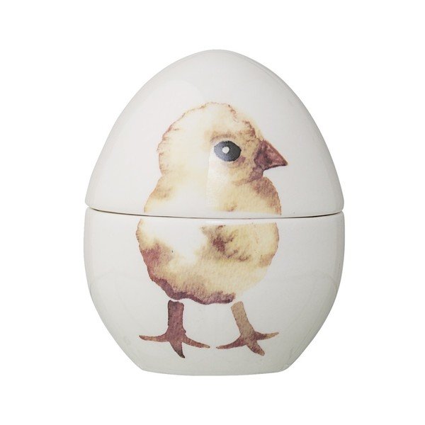 Dekorativní kameninová dóza ve tvaru vejce Bloomingville Chick