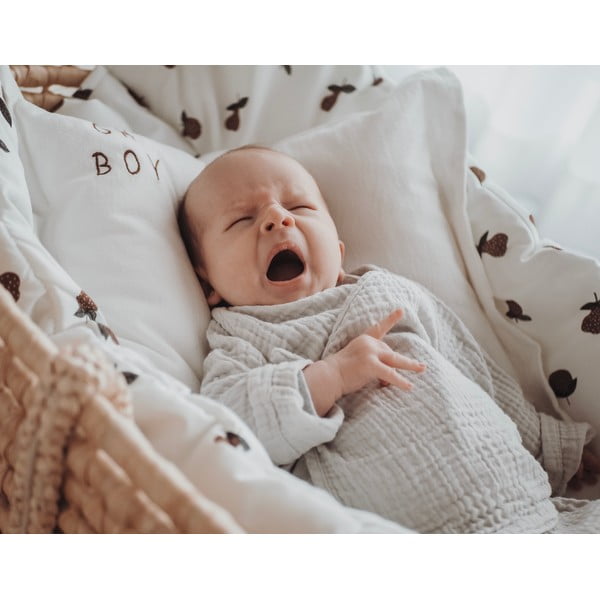 Coperta per neonati in cotone bianco 140x200 cm - Malomi Kids-image-2