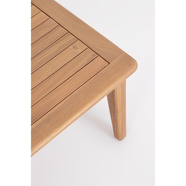 Set di mobili da giardino di colore naturale in acacia massiccia per 4 persone Danubio – Bizzotto-image-3