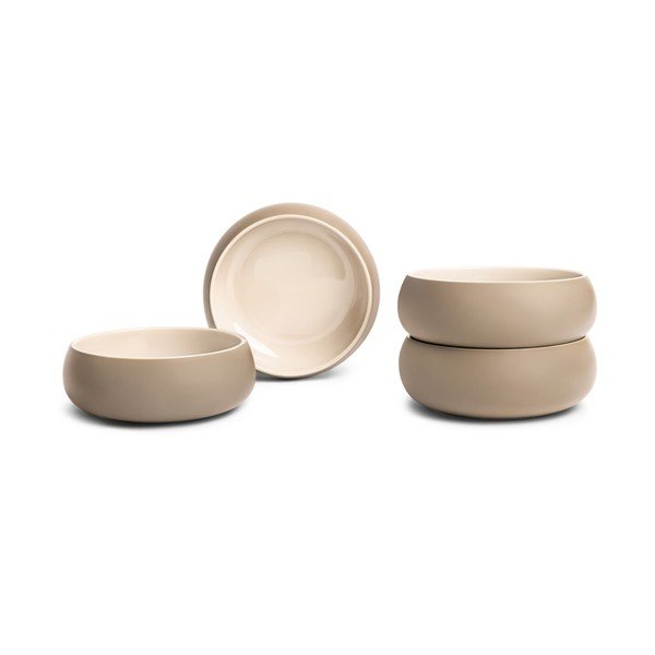 Ciotoline in set per zuppe e minestre/per ramen beige in gres 4 pz 1 l Terra Vira – Bonami Selection