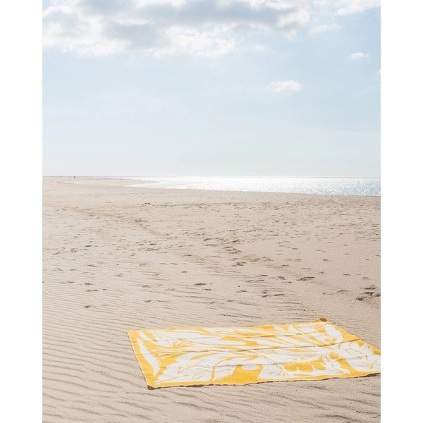 Coperta gialla 165x200 cm Lino – noo.ma-image-3