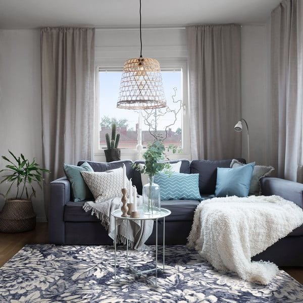 Tappeto blu 80x150 cm Simp - FD-image-1