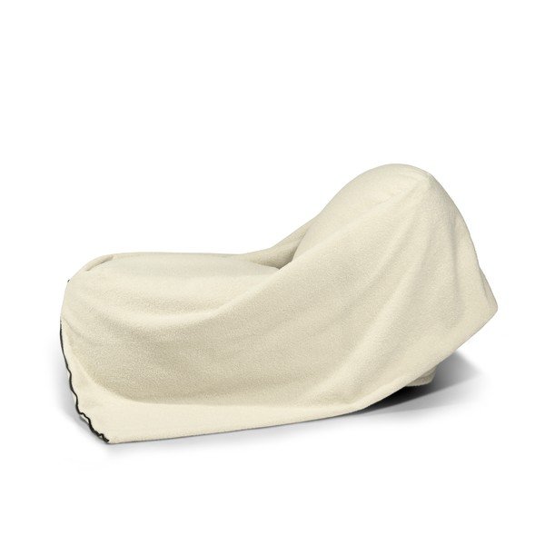 Pouf a sacco per bambini marrone con rivestimento in bouclé Cocoon 100 – SLOWDOWN-image-4