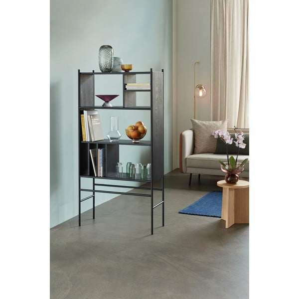 Libreria in frassino nero Divide, 79 x 160 cm - Hübsch-image-2