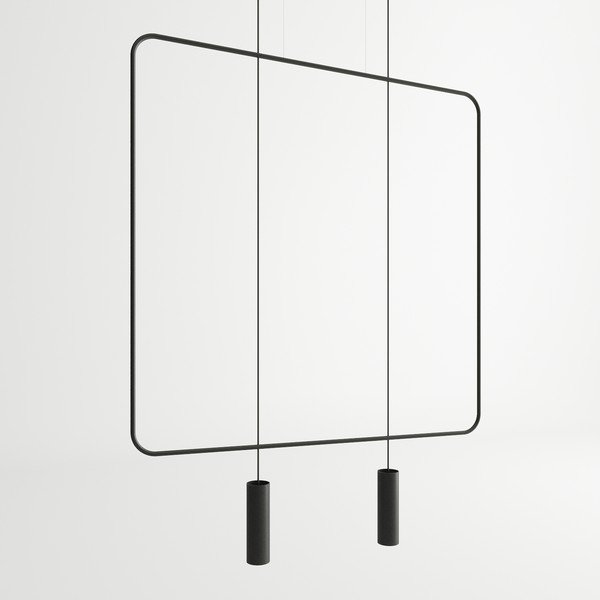 Lampadario nero in metallo RANA – Thoro-image-2