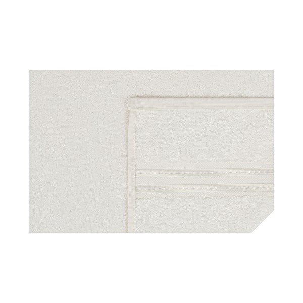 Asciugamano crema in cotone e fibra di bambù , 70 x 140 cm Lavinya - Foutastic-image-2