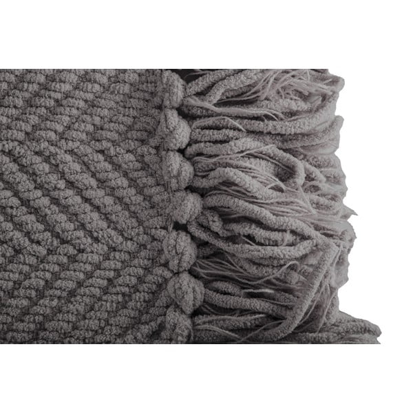 Coperta grigia in ciniglia 130x170 cm Renee – Tiseco Home Studio-image-1