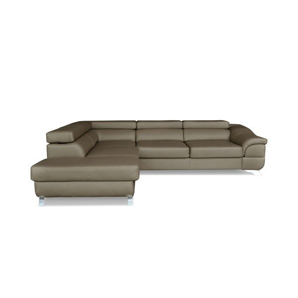 Šedohnědá rohová rozkládací  pohovka Windsor & Co. Sofas Omnikron, levý roh-image-3