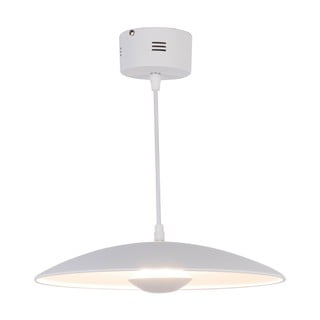 Lampadario LED bianco con paralume in metallo Lund – Candellux Lighting