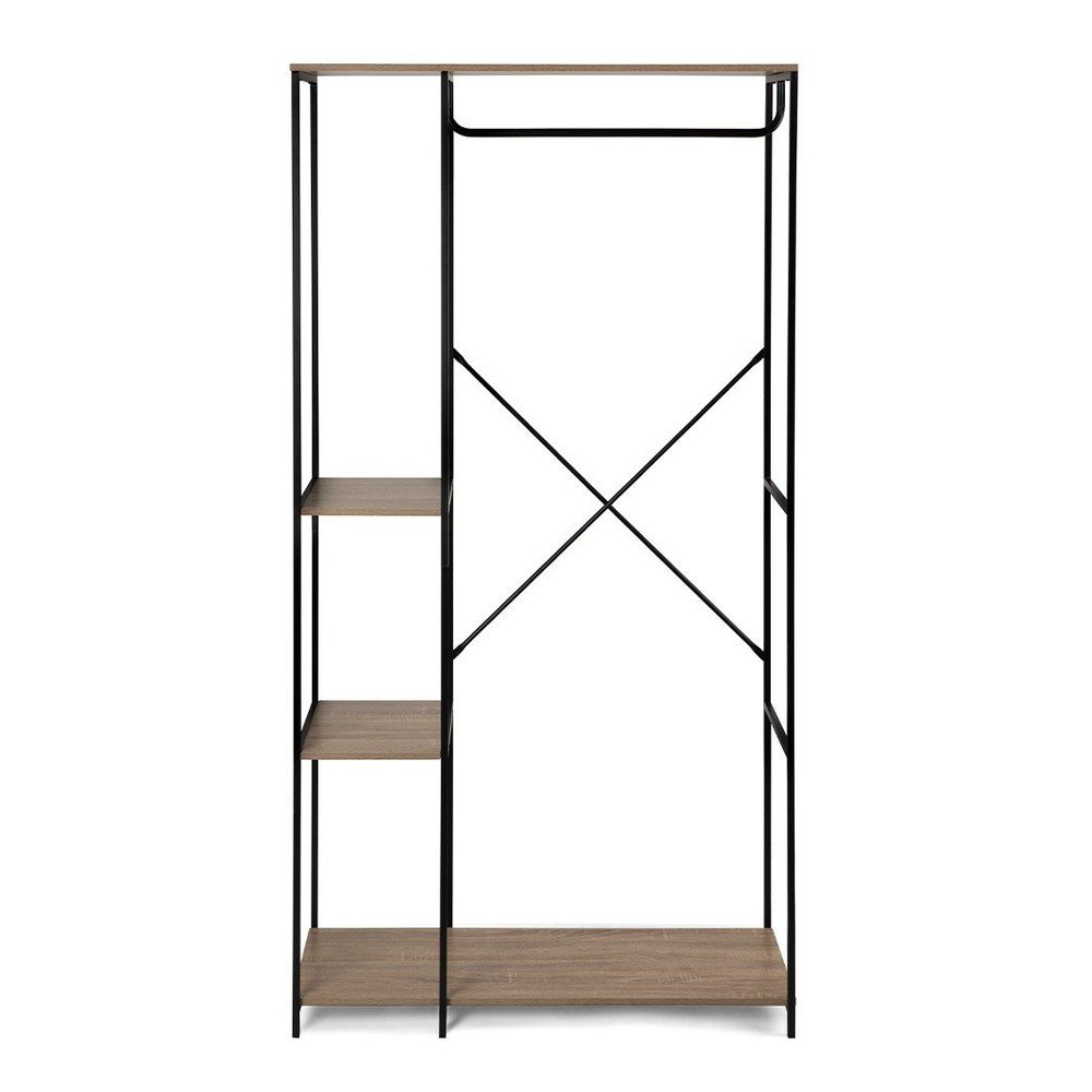 Set di mobili da ingresso nero in acciaio 90x170x40 cm Aris – Bonami Essentials | Set di mobili da ingresso