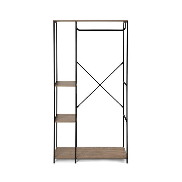 Set di mobili da ingresso nero in acciaio 90x170x40 cm Aris – Bonami Essentials