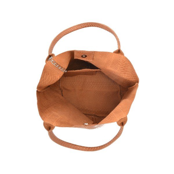 Borsa shopper Lola in pelle marrone cognac - Renata Corsi-image-3