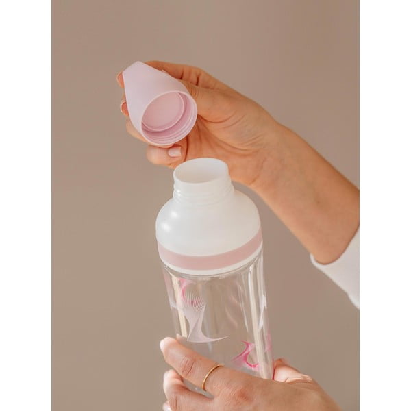 Bottiglia da viaggio bianca e viola da 0,8 l Flow - Equa-image-1