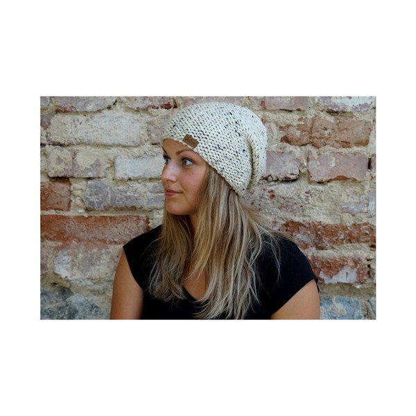 Cappello beige lavorato a mano Tweed - DOKE-image-3