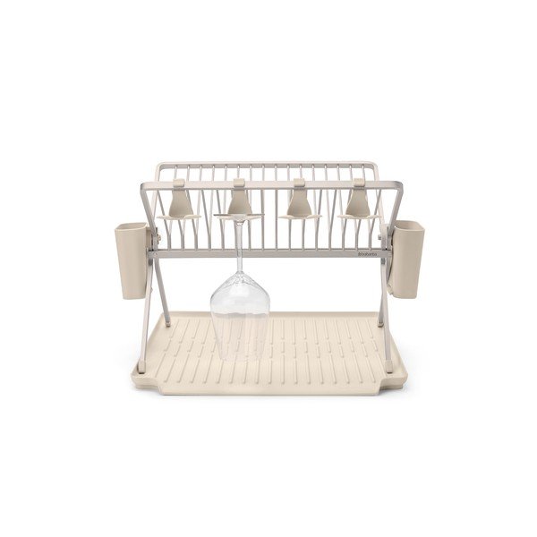 Scolapiatti a due piani beige in metallo 42x51 cm – Brabantia