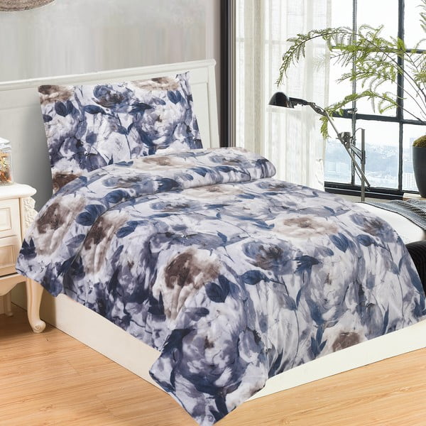 Set copripiumino e federa viola in micropile per letto singolo 140x200 cm Riana – My House