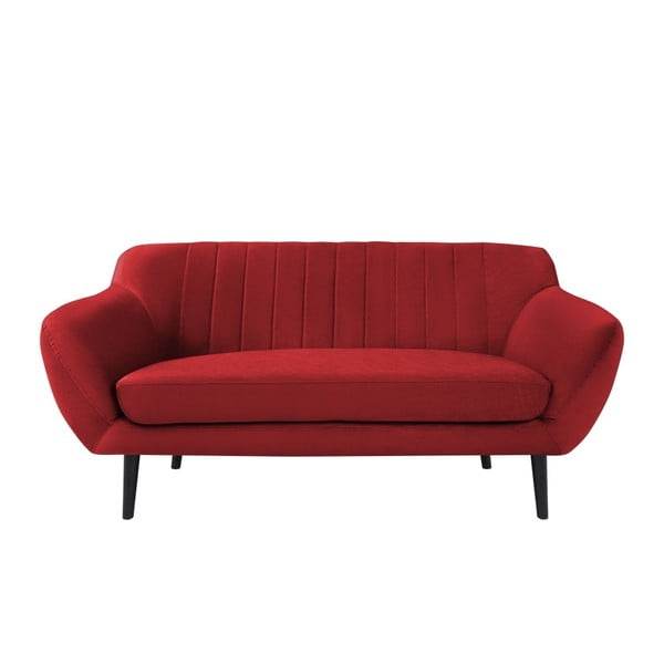 Divano in velluto rosso, 158 cm Toscane - Mazzini Sofas