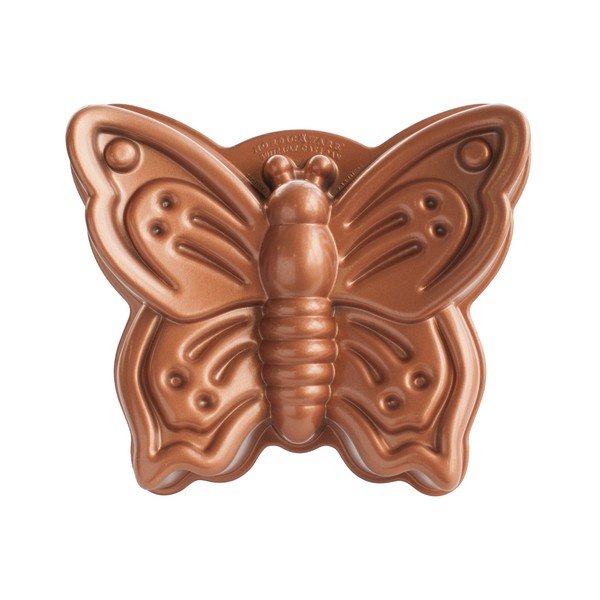 Forma na bábovku ve tvaru motýla v měděné barvě Nordic Ware Butterfly, 2,1 l