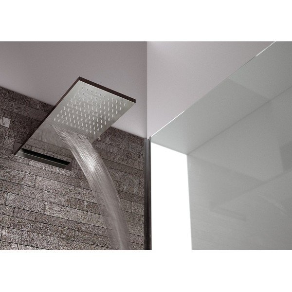 Soffione in acciaio inox in argento lucido - Sapho-image-1