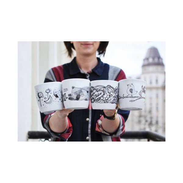 Tazza bianca/nera 260 ml Pura Vida – Bonami-image-3