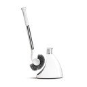 Spazzola per WC in acciaio bianco - simplehuman