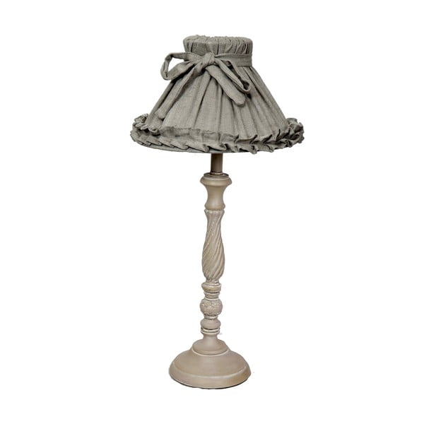 Lampada da tavolo Romance Grey, altezza 78 cm - Antic Line