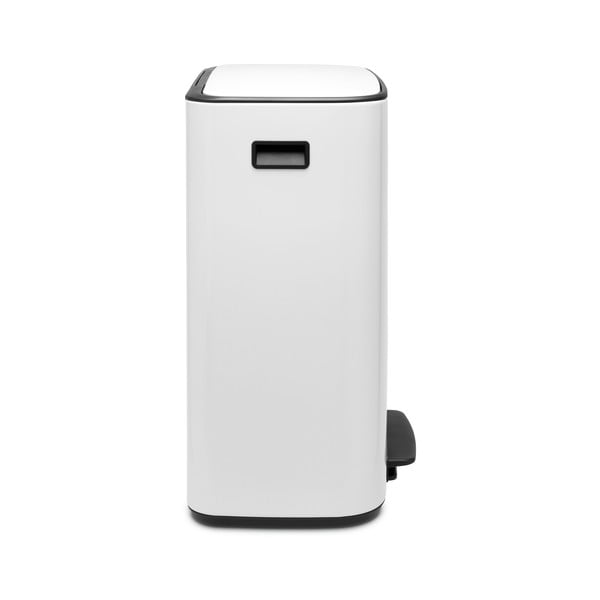 Bidone in acciaio bianco per raccolta differenziata 60 l Bo - Brabantia-image-3