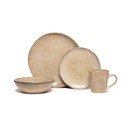 Set da pranzo in gres beige 24 pezzi Glosia - Bonami Selection