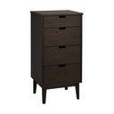 Cassettiera colore naturale scuro in rovere massiccio 45x92x38 cm Garrison – Rowico