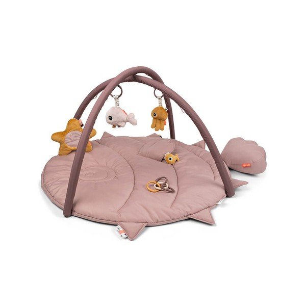 Tappeto da gioco rosa con trapezio Sea Friends - Done by Deer
